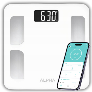 Inteligentná váha Alpha Smart Scale s pokročilou analýzou zloženia tela